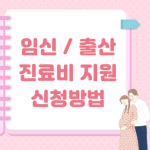 임신출산진료비지원신청방법